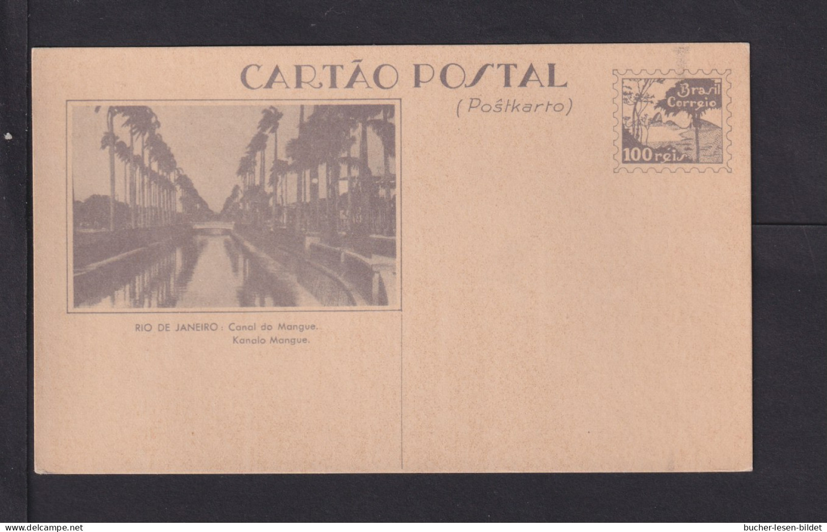 100 R. Bild Ganzsache Rio - Canal De Mangue - Ungebraucht - Postal Stationery