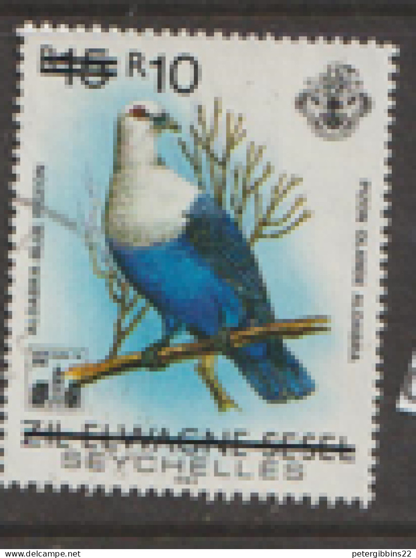 Seychelles 1994 SG 847  Birds 10R Surcharge   Fine Used - Seychelles (1976-...)