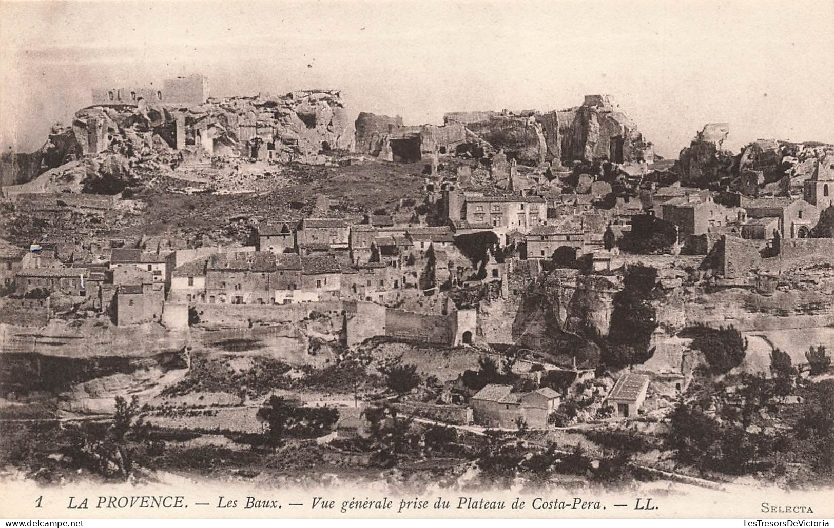 FRANCE - La Provence - Les Baux - Vue Générale Prise Du Plateau De Costa Pera - L L - Carte Postale Ancienne - Les-Baux-de-Provence