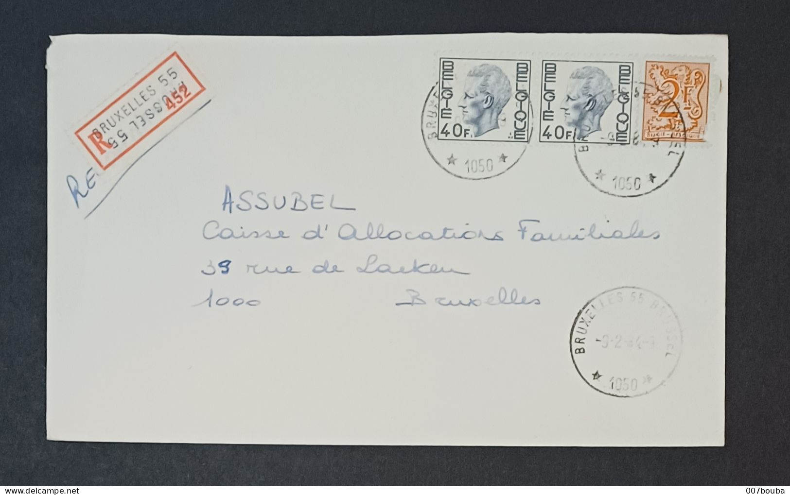 CACHET ÉTOILES / STERSTEMPEL  BRUXELLES 55 - Postmarks With Stars