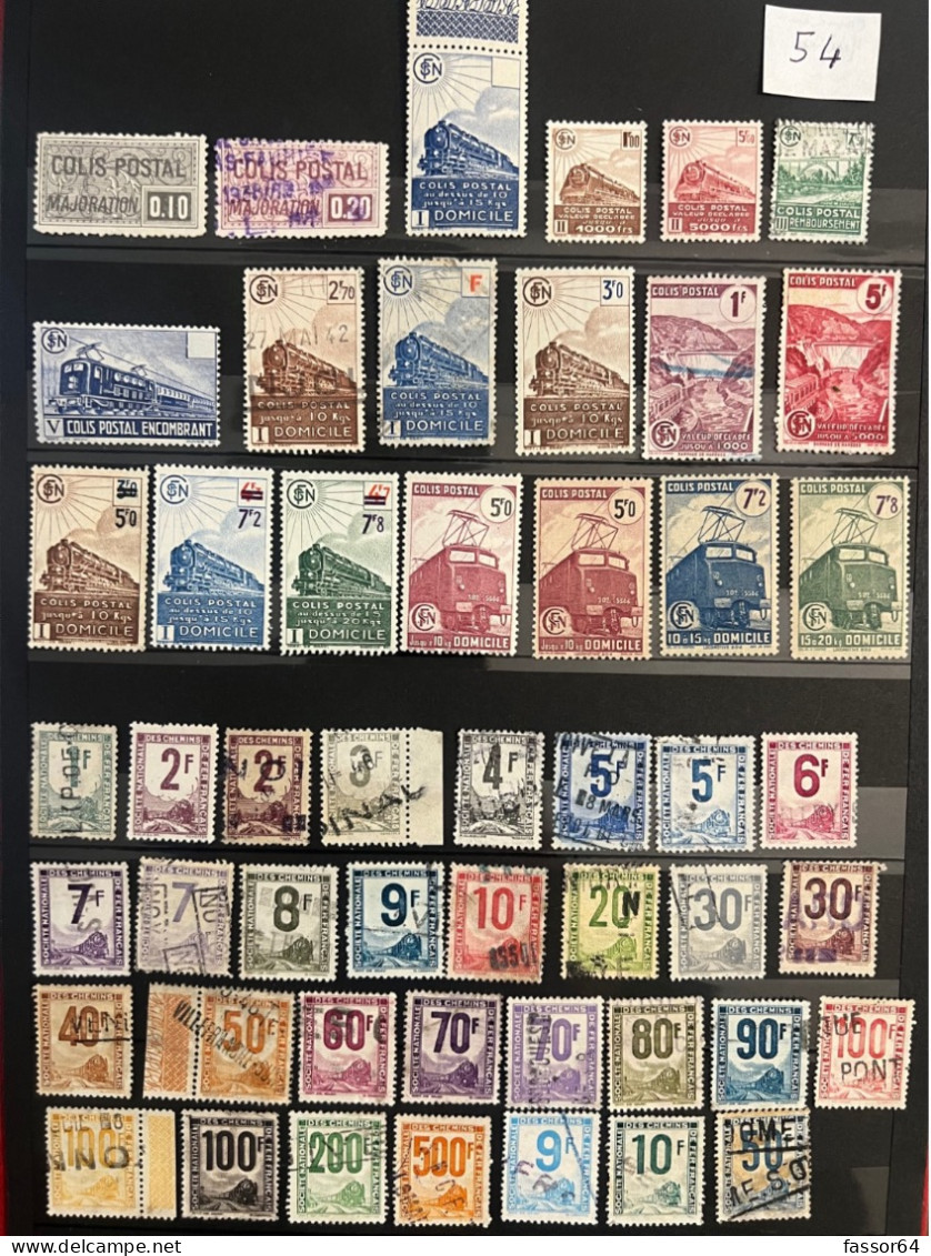 France Colis Postaux Neuf Et Oblitérés Lot 54 1938/1948 Cote + 336 Euros - Andere & Zonder Classificatie