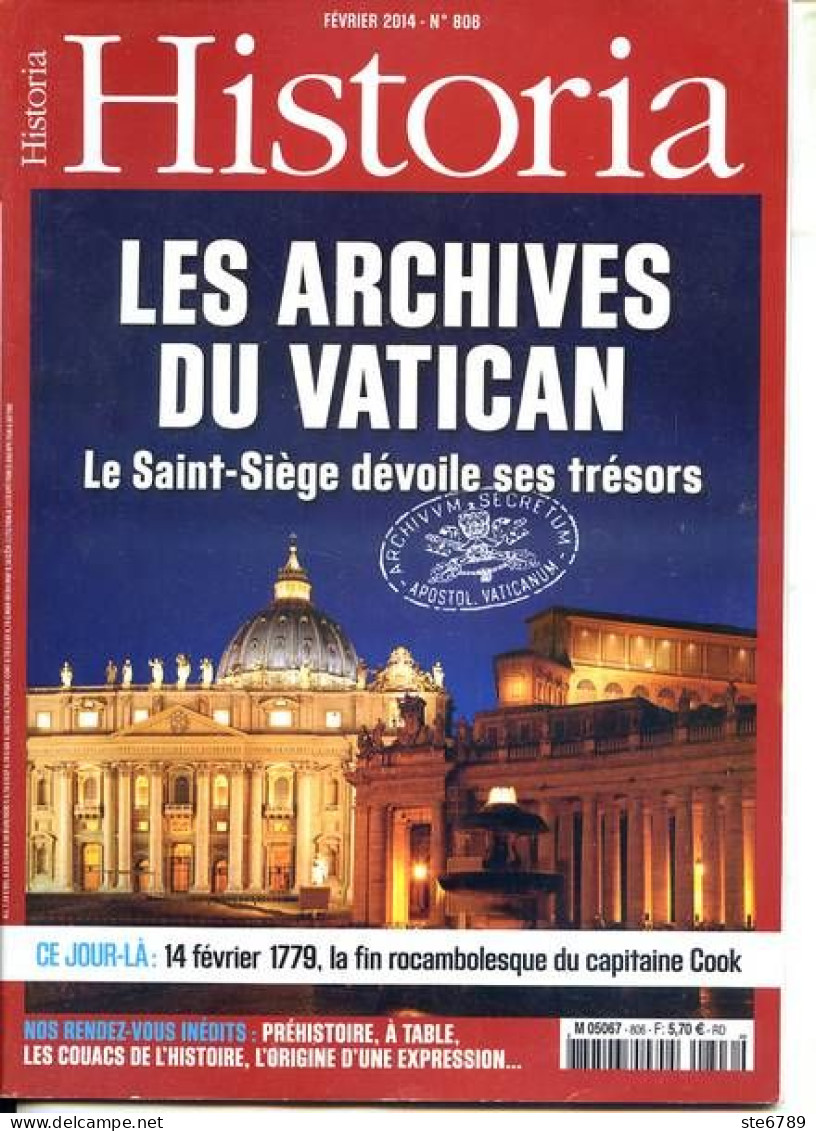 HISTORIA N° 806 Histoire Dossier LES ARCHIVES DU VATICAN - History