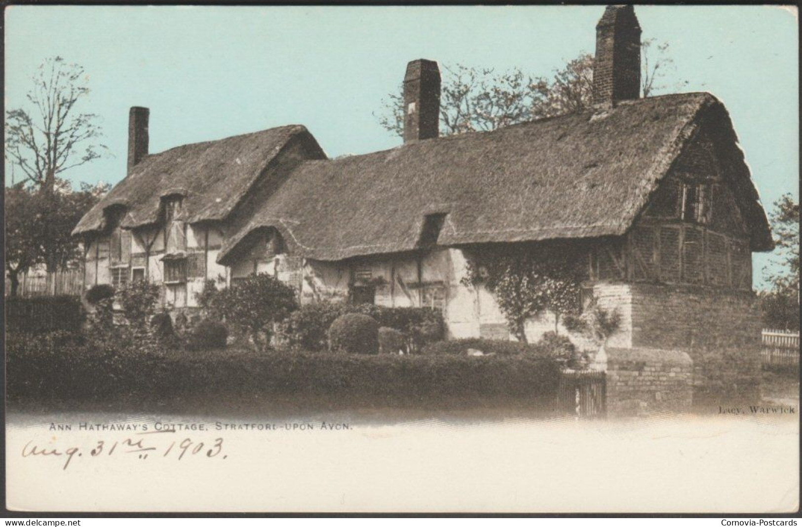 Ann Hathaway's Cottage, Stratford-upon-Avon, 1903 - HH Lacy Postcard - Stratford Upon Avon