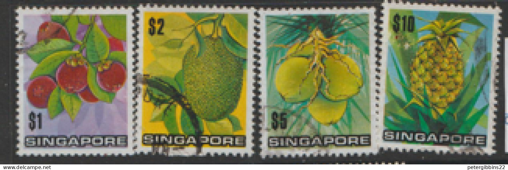 Singapore  1973   SG 221-4  Fruit   Fine Used - Singapore (1959-...)