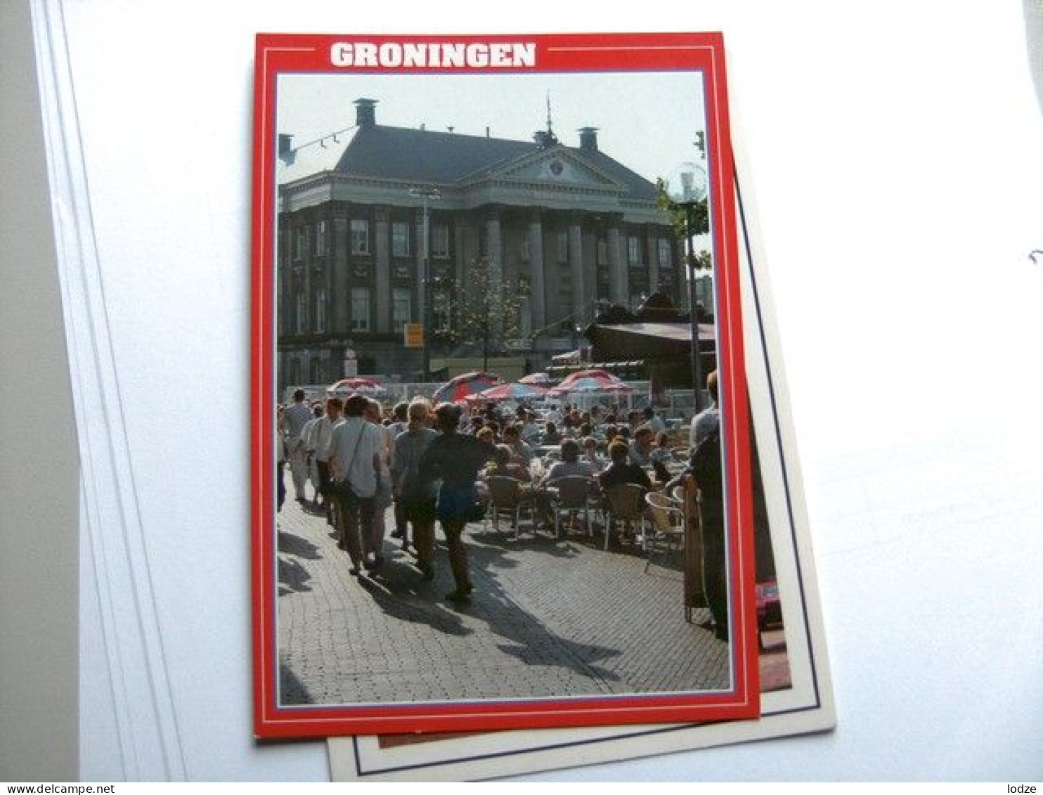 Nederland Holland Pays Bas Groningen Met Stadhuis En Volle Grote Markt - Groningen