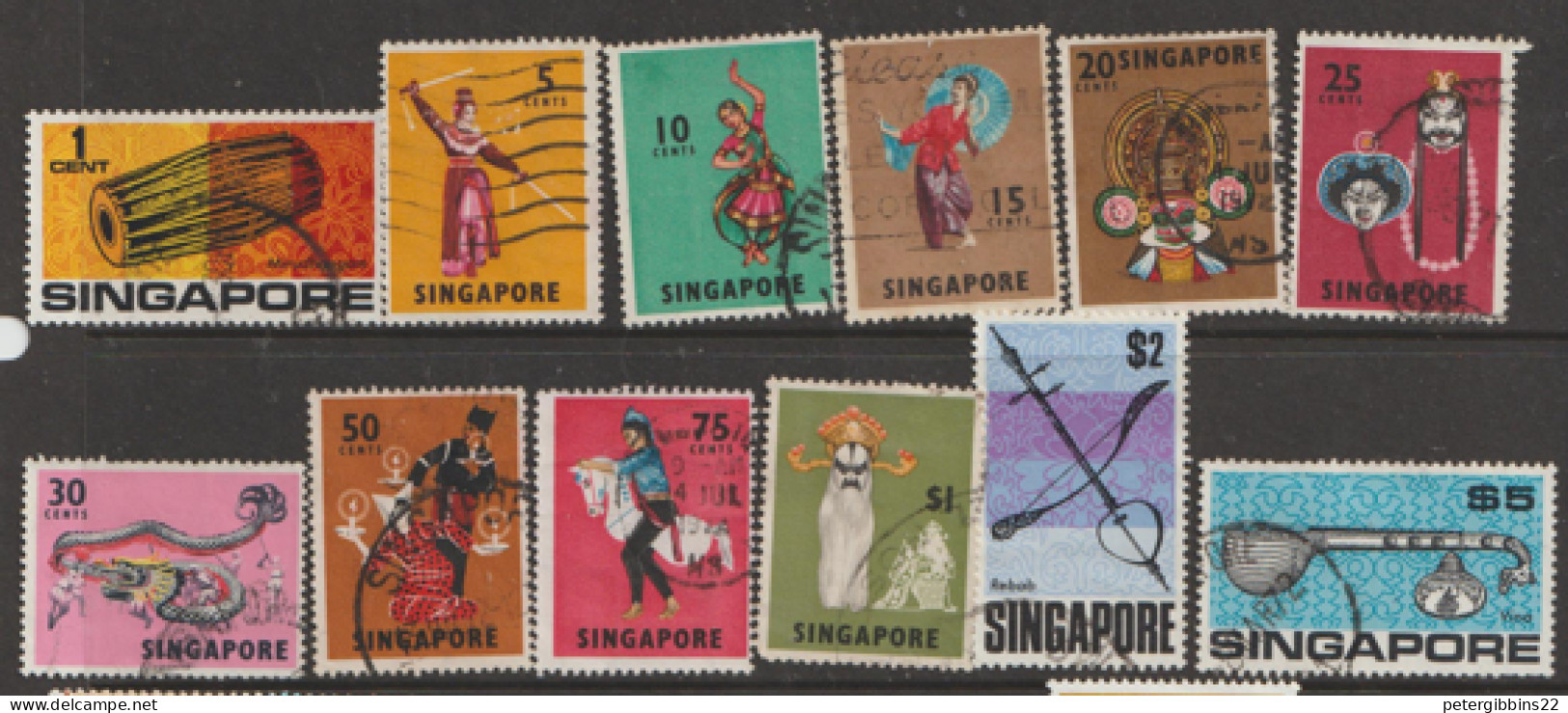 Singapore  1988  Definitives  Various Values To $5    Fine Used - Singapore (1959-...)