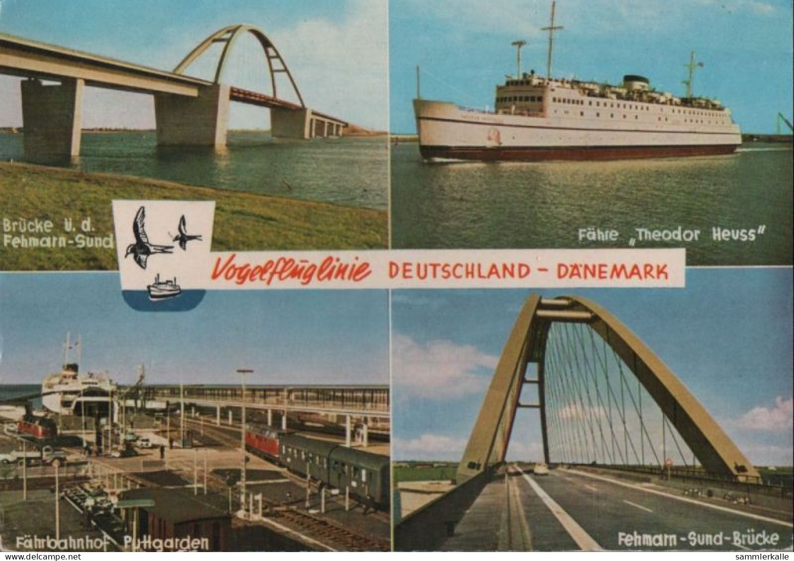 48203 - Vogelfluglinie - U.a. Brücke über Sund - 1963 - Fehmarn