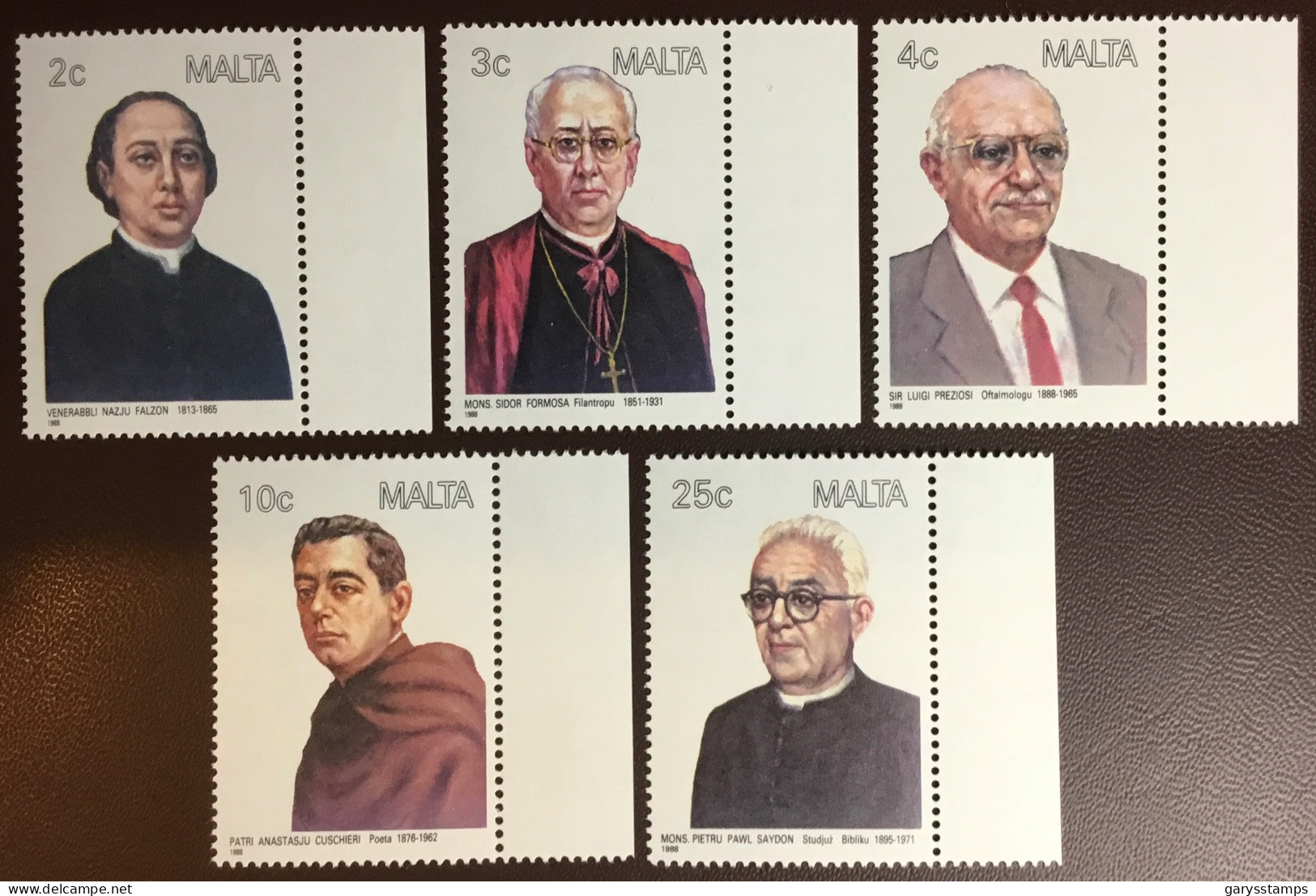 Malta 1988 Personalities MNH - Malte