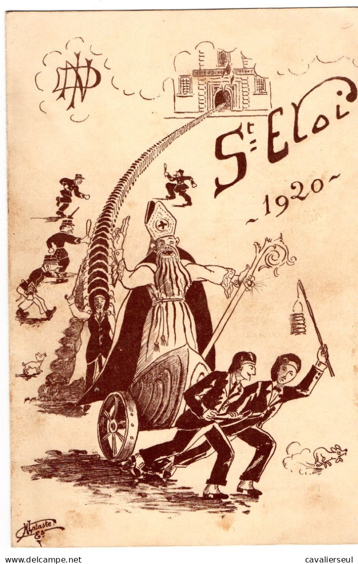 PROGRAMME:  St ELOI 1920 - SOIREE De GALA De L'INSTITUT INDUSTRIEL - Dimensions : 16 X 24.2 Cm. - Programma's