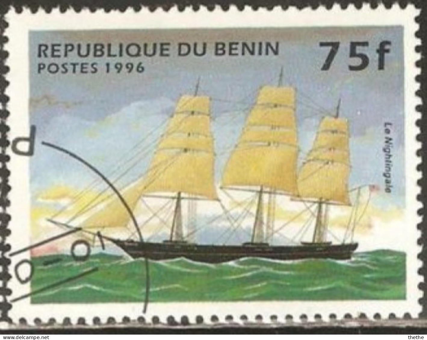 BENIN -  Voiliers 1996 : Le Nighlingale - Schiffe