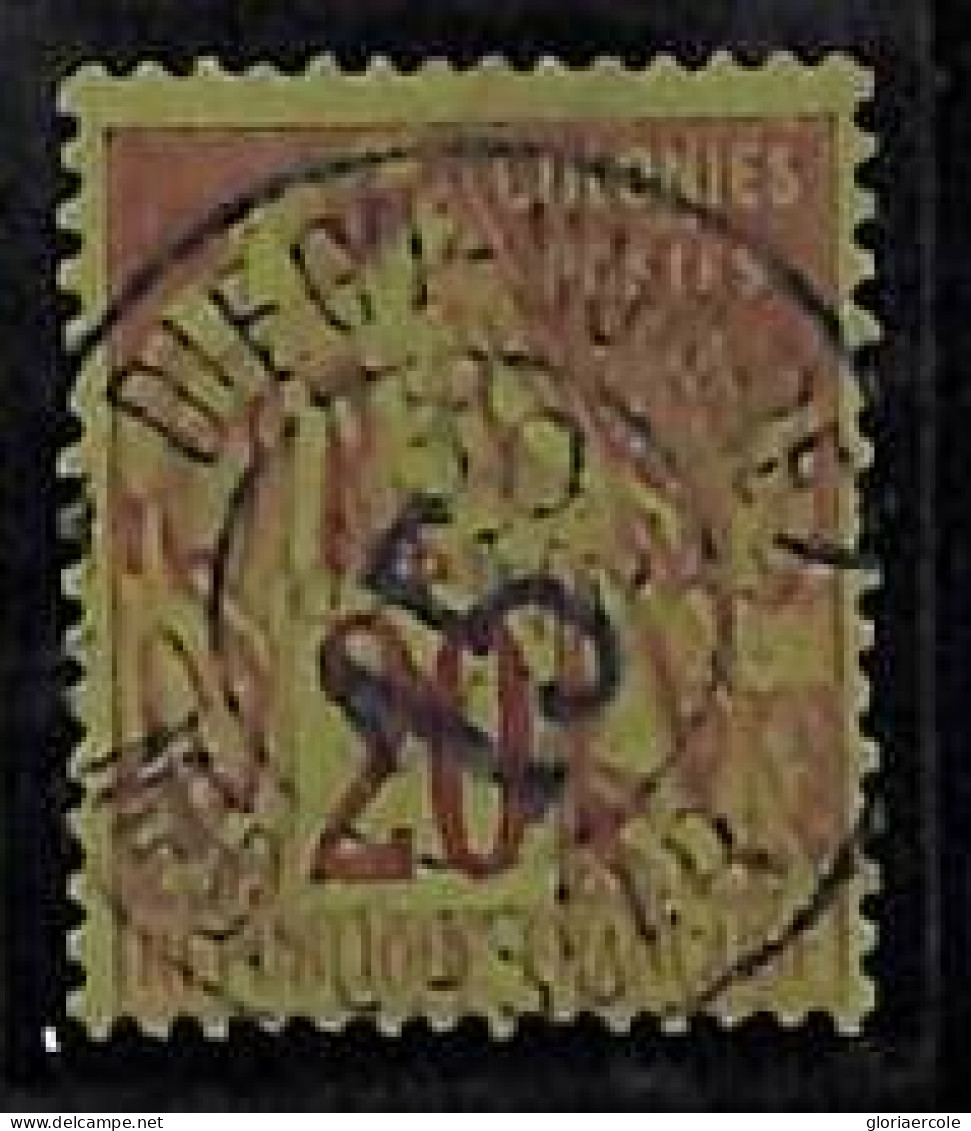 ZA053d - French DIEGO SUAREZ -  STAMP - 1890 Yvert # 4 -   Fine USED - Used Stamps