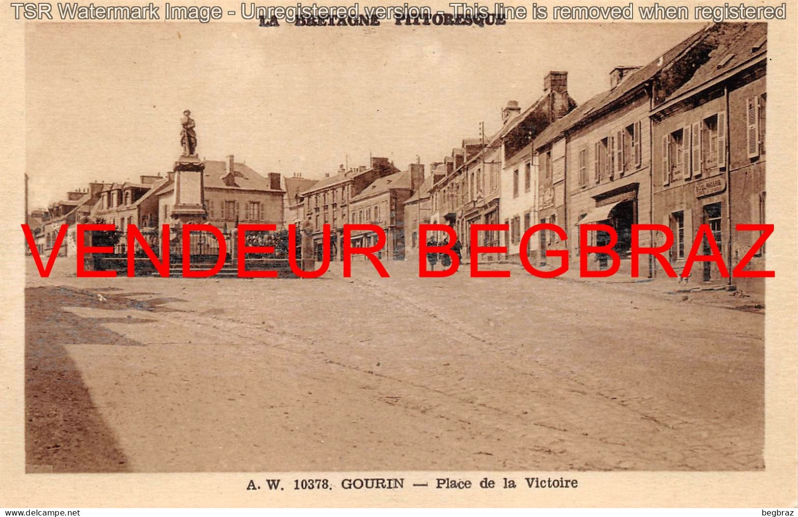 GOURIN   PLACE DE LA VICTOIRE    MONUMENT AUX MORTS - Gourin