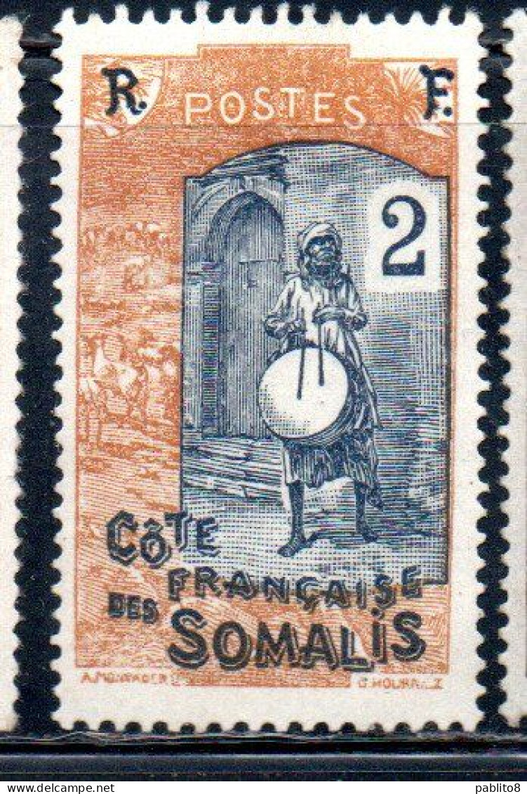 COTE FRANCAISE DES SOMALIS COSTA FRANCESE DI SOMALIA DGYBOUTI 1915 1933 DRUMMER 2c USED OBLITERE' USATO - Oblitérés