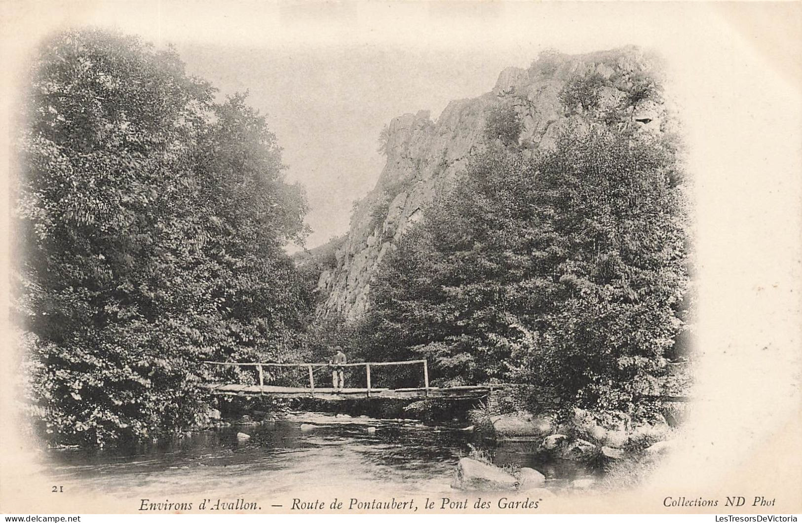 FRANCE - Environs D'Avallon - Route De Pontaubert - Le Pont Des Gardes - Carte Postale Ancienne - Avallon