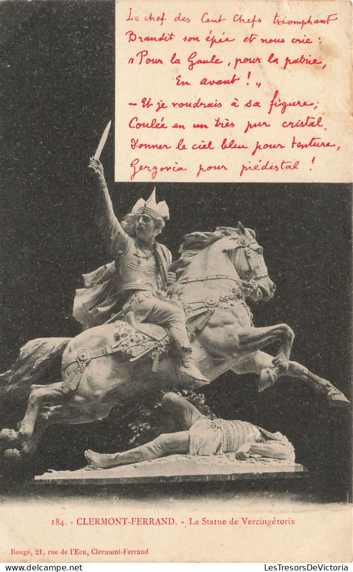 FRANCE - Clermont Ferrand - La Statue De Vercingétorix - Monument  - Carte Postale Ancienne - Clermont Ferrand