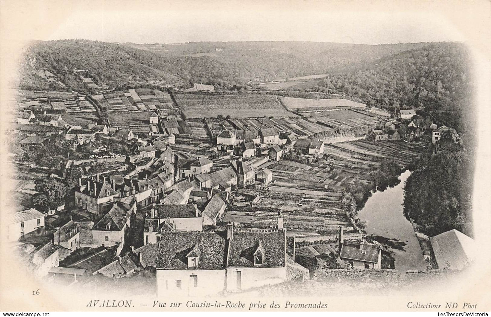 FRANCE - Avallon - Vue Sur Cousin La Roche Prise Des Promenades - Carte Postale Ancienne - Avallon