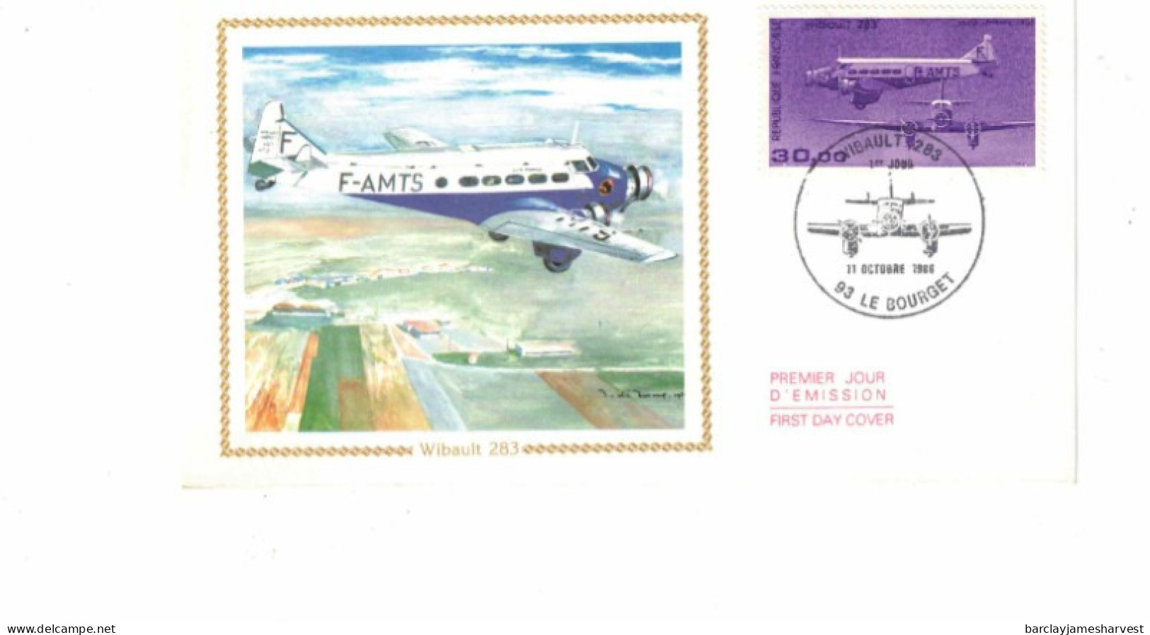 Enveloppe Premier Jour Poste Aérienne Numéro 59  Cote : 30.00 Euros - 1960-.... Afgestempeld