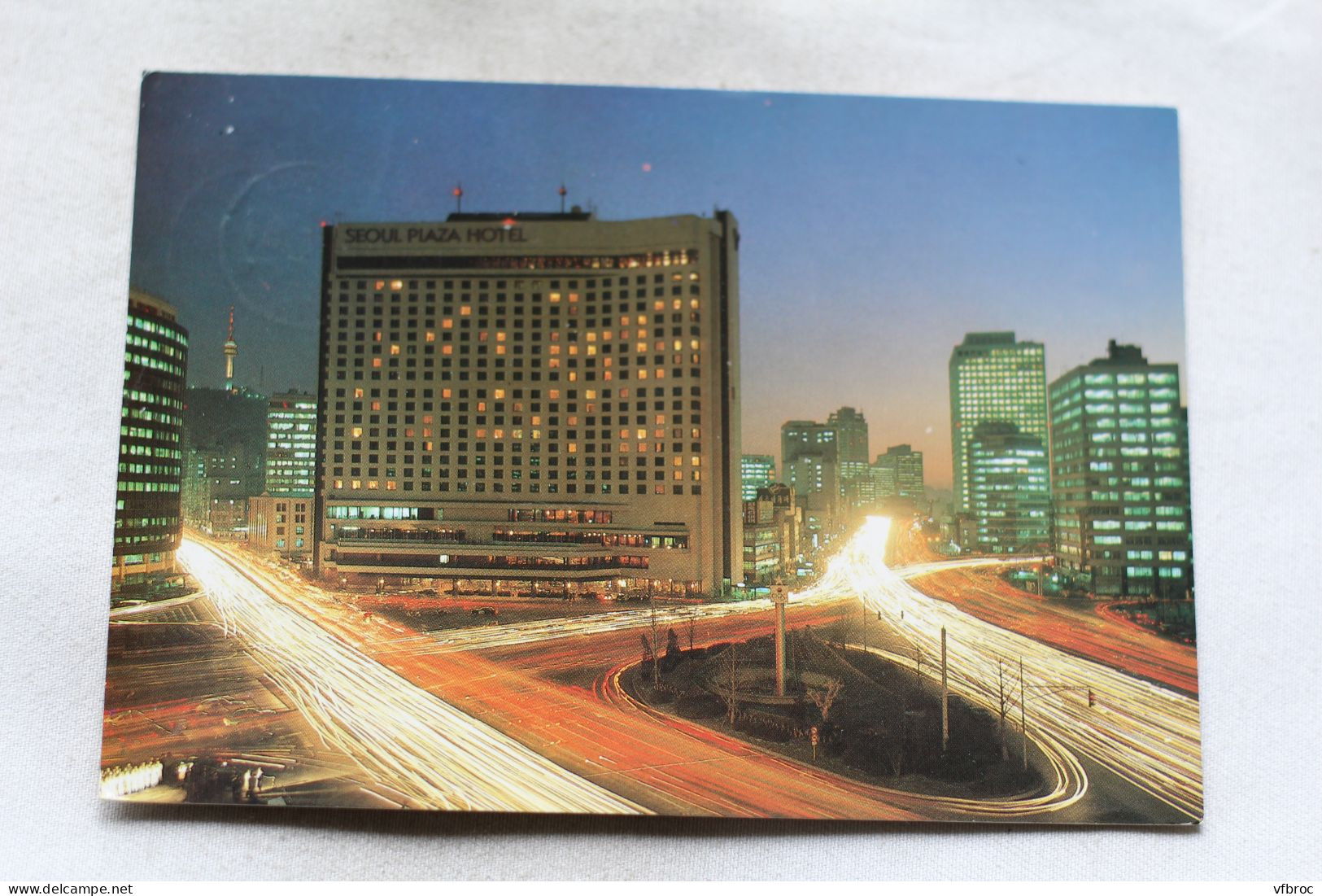 M74, Cpm 1987, Night View In Front Of Seoul City, Corée Du Sud - Korea (Süd)