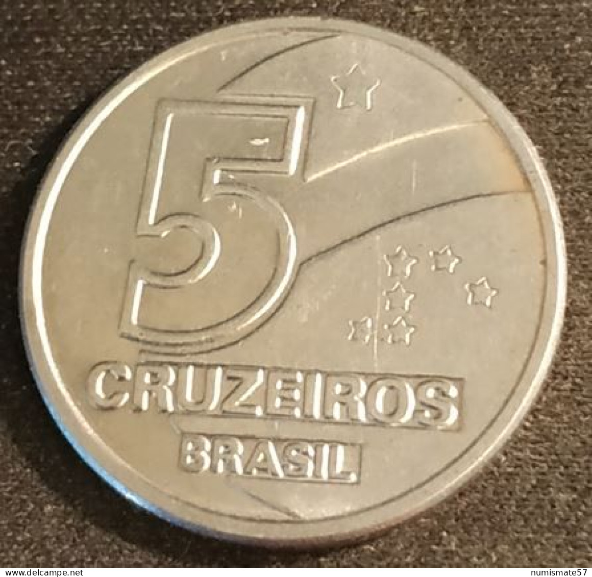 BRESIL - 5 CRUZEIROS 1990 - KM 618.1 - Brasil - Brazil - Brasile