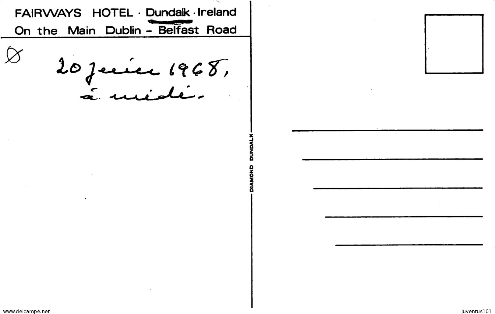 CPSM Fairways Hotel-Dundalk-On The Main Dublin-Belfast Road-RARE   L2700 - Louth