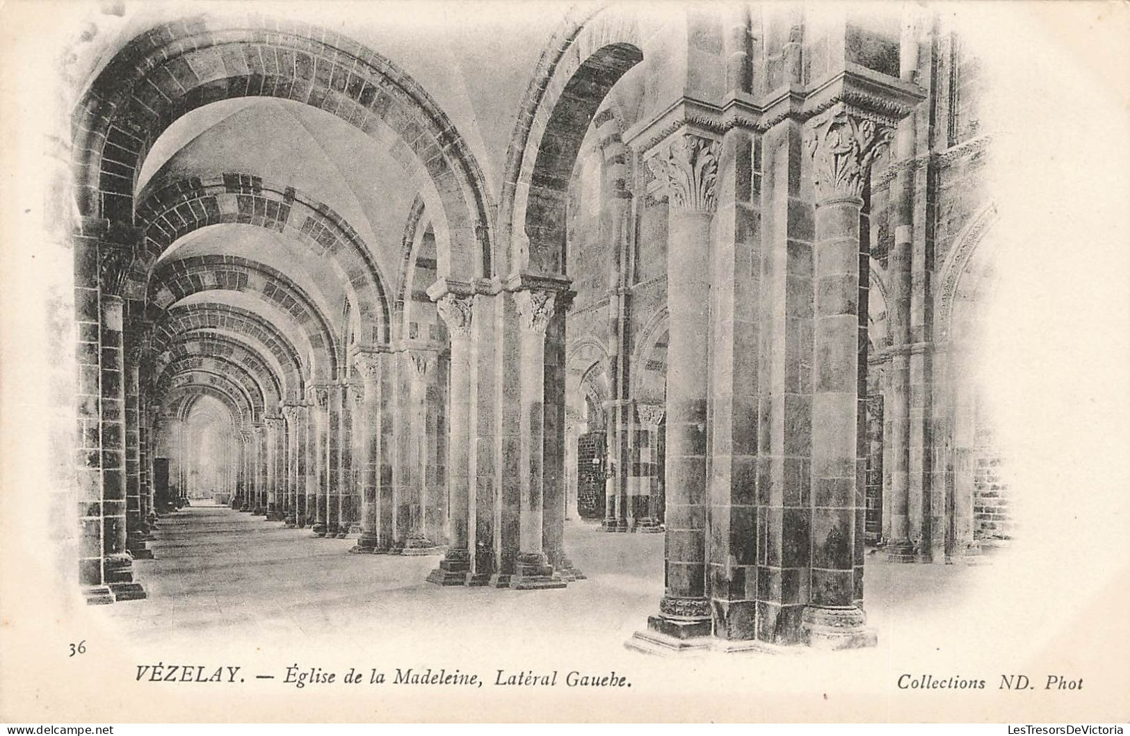 FRANCE - Vézelay - Église De La Madeleine - Latéral Gauche - Carte Postale Ancienne - Vezelay