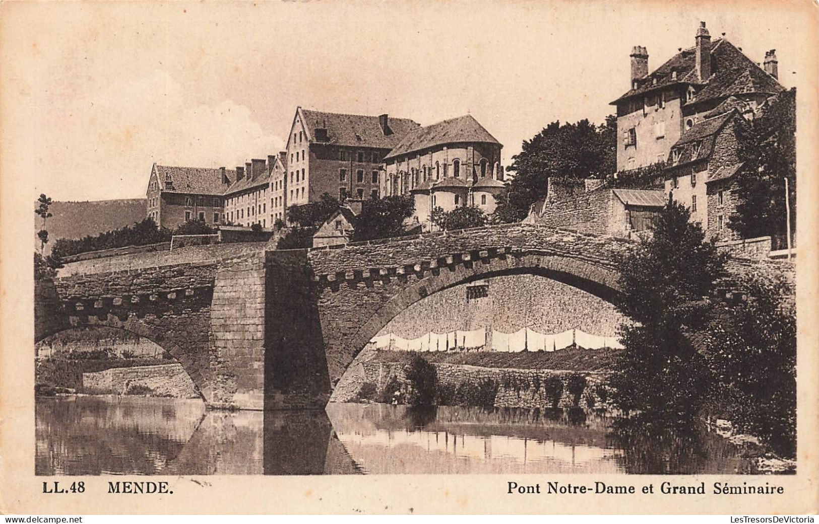 FRANCE - Mende - Vue Sur Le Pont Notre Dame Et Grand Séminaire - LL - Carte Postale Ancienne - Mende