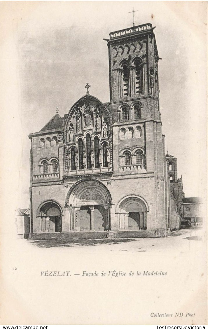 FRANCE - Vézelay - Façade De L'église De La Madeleine - Carte Postale Ancienne - Vezelay