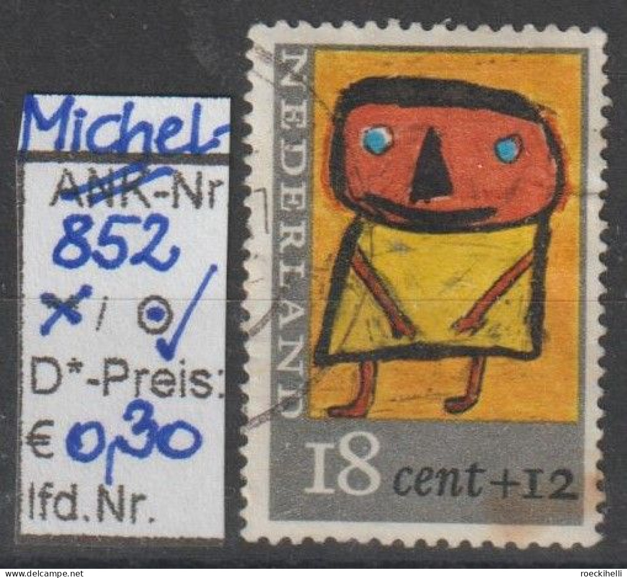 1965 - NIEDERLANDE - SM "Voor Het Kind - ..Zeichnungen" 18C+12C Mehrf.  - O  Gestempelt - S. Scan (852o Nl) - Usati