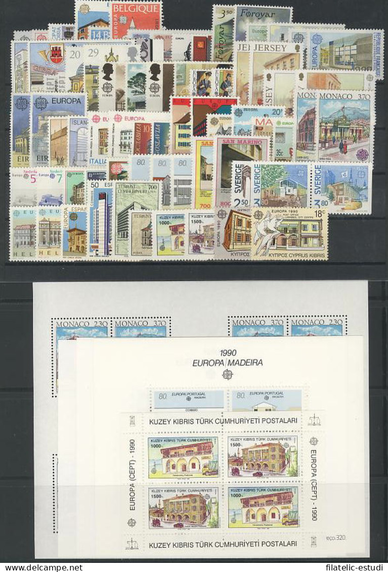 Tema Europa - 1990 - Completo Tema Europa 83 Sellos  5 HB - Années Complètes