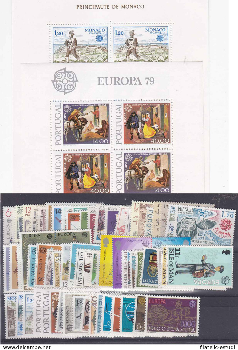 Tema Europa - 1979 - Completo Tema Europa 68 Sellos + 2 HB - Años Completos