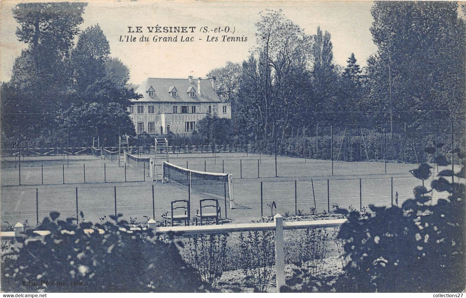 78-LE-VESINET- L'ILE DU GRAND LAC, LES TENNIS - Le Vésinet