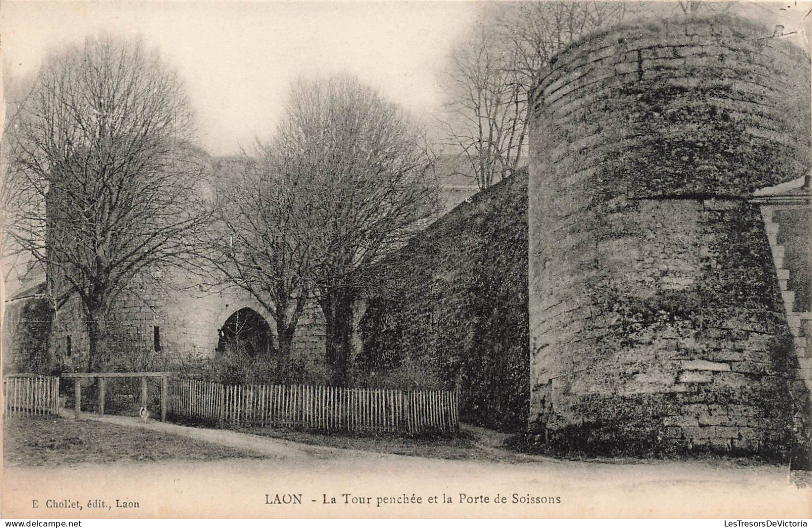 FRANCE - Laon - Vue Panoramique De La Tour Penchée Et La Porte De Soissons - Carte Postale Ancienne - Laon