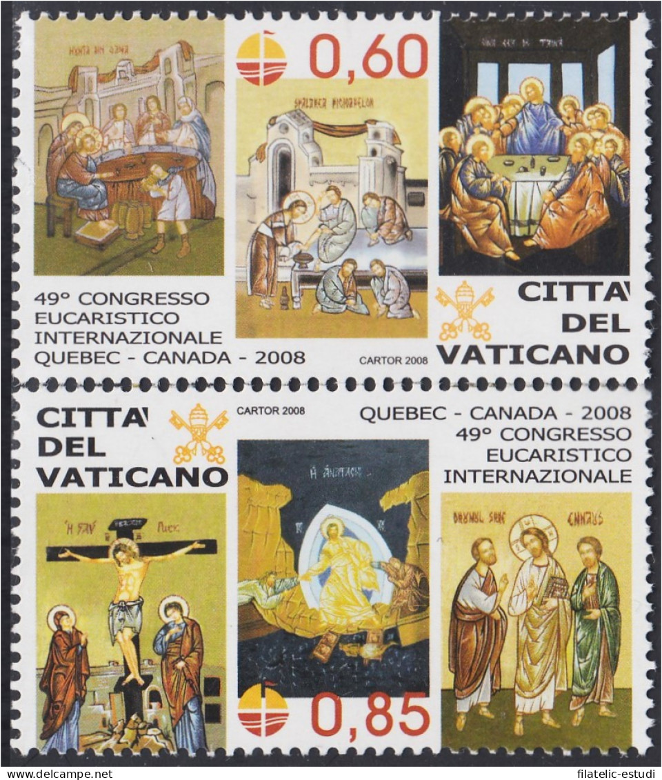 Vaticano 1467/68 2008 49º Congreso Eucarístico Internacional MNH - Autres & Non Classés