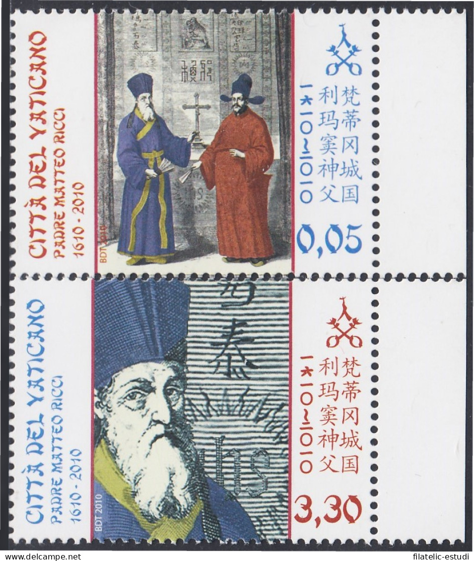 Vaticano 1524/25 2010 Padre Mateo Ricci MNH - Sonstige & Ohne Zuordnung