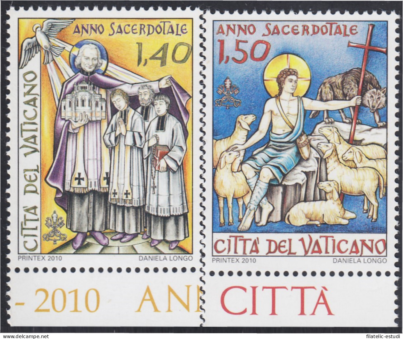 Vaticano 1522/23 2010 Año Sacerdotal MNH - Other & Unclassified