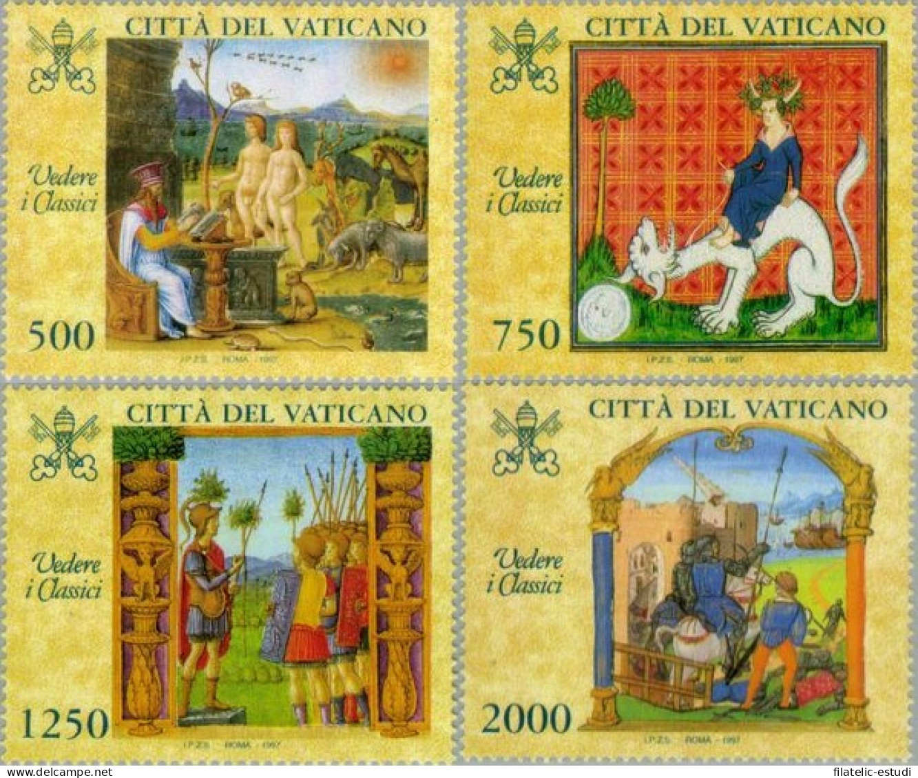 Vaticano - 1072/75 - 1997 Exp. En El Vaticano Mirada Sobre Los Clásicos Ilustr - Altri & Non Classificati