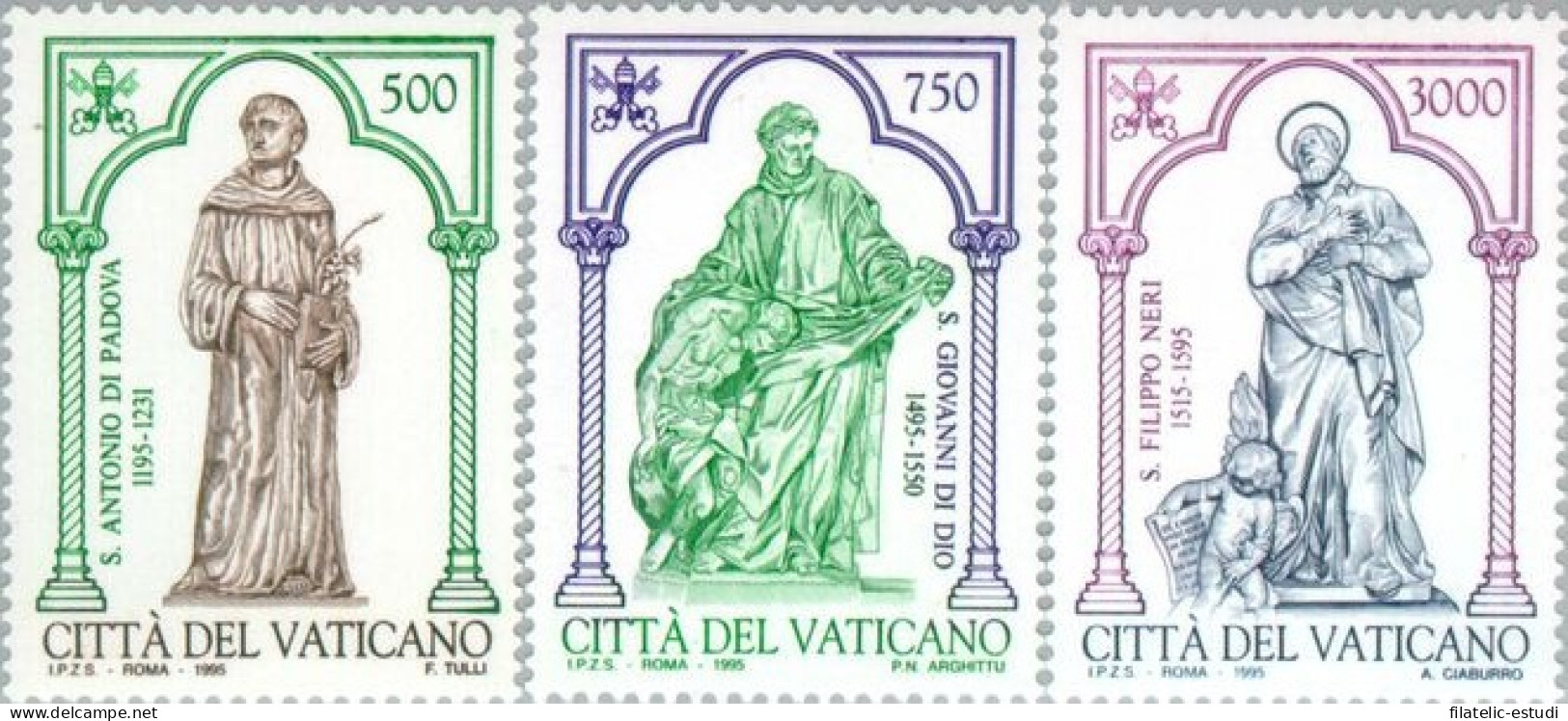 Vaticano - 1020/22 - 1995 Santos De La Iglesia Lujo - Autres & Non Classés