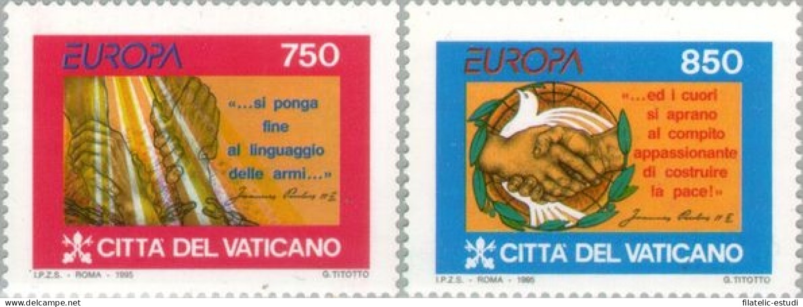 Vaticano - 998/99 - 1995 Europa Paz Y Libertad Lujo - Sonstige & Ohne Zuordnung