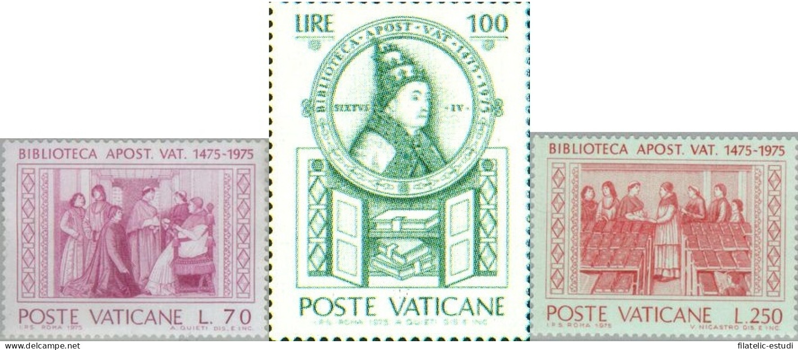 Vaticano - 603/05 - 1975 5º Cent. De La Biblioteca Vaticana Lujo - Other & Unclassified