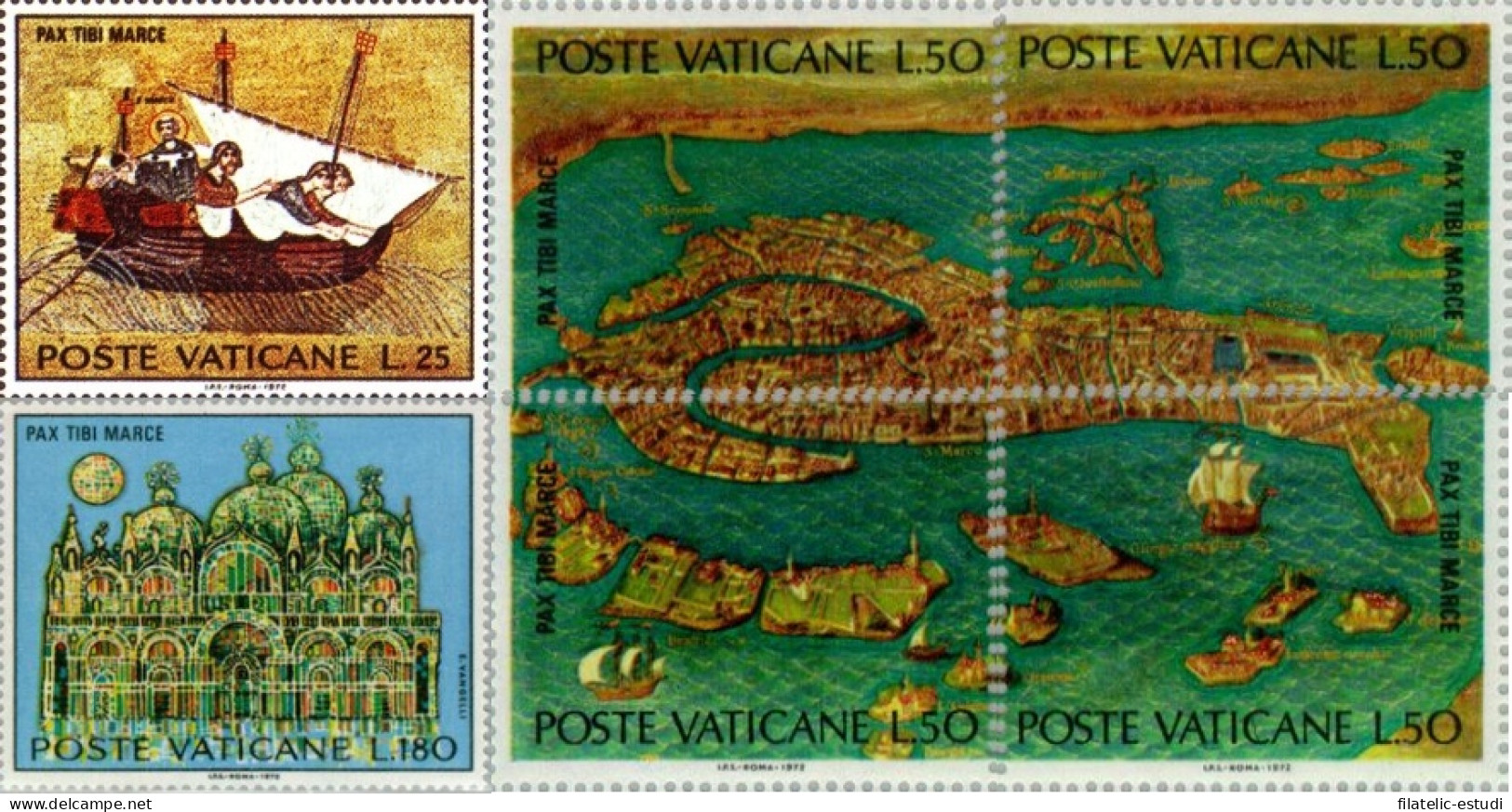 REL/S Vaticano  Nº 536/41  1972  Salvar Venecia UNESCO Lujo - Altri & Non Classificati