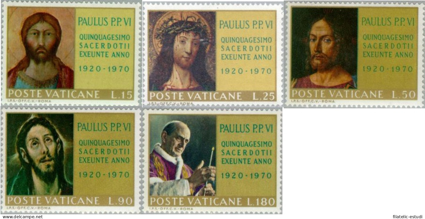 REL/S Vaticano  Nº 505/09  1970  50º Aniv. De La Ordenación Sacerdotal De Pabl - Altri & Non Classificati