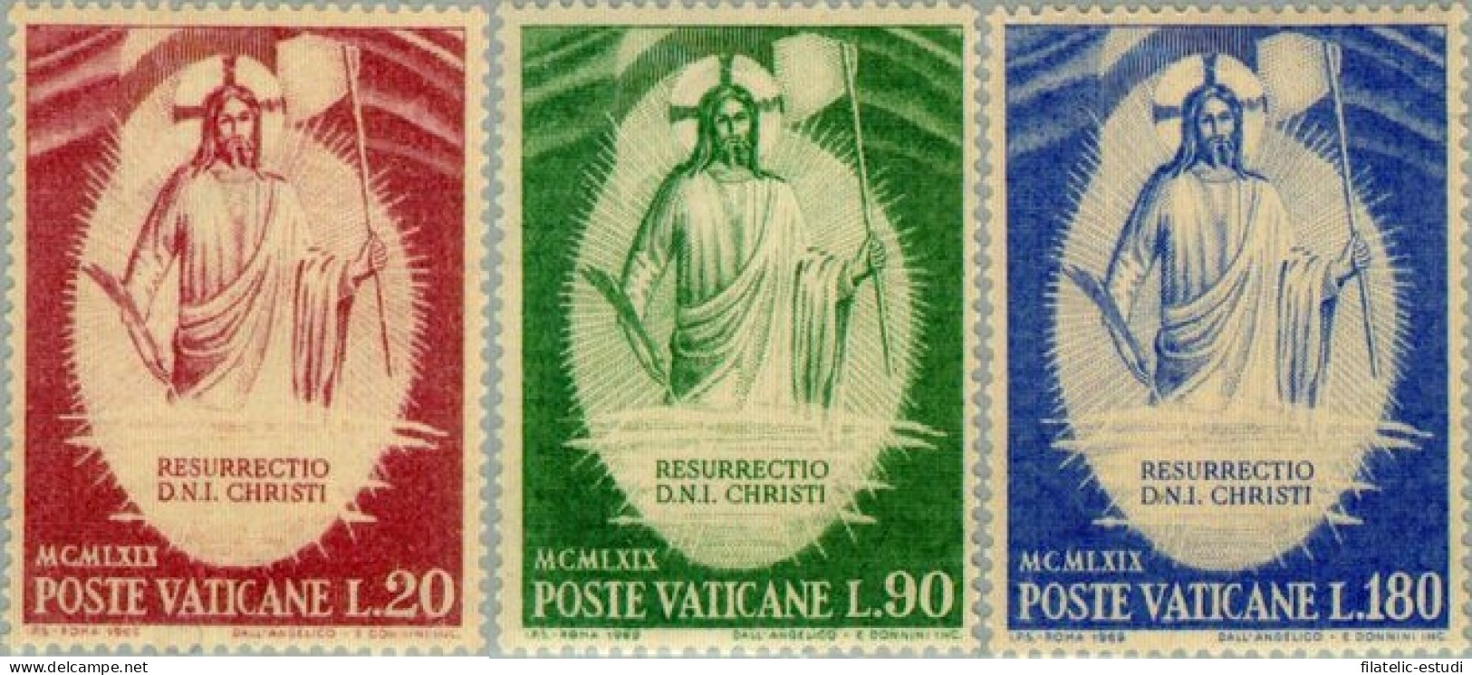 REL/S Vaticano  Nº 485/87   1969  La Resurrección De Fra Angelico Lujo - Other & Unclassified