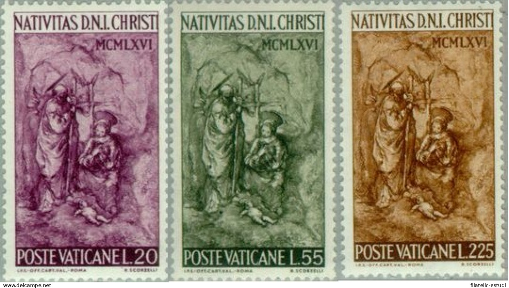 REL/S Vaticano  Nº 463/65  1966  Navidad Lujo - Altri & Non Classificati