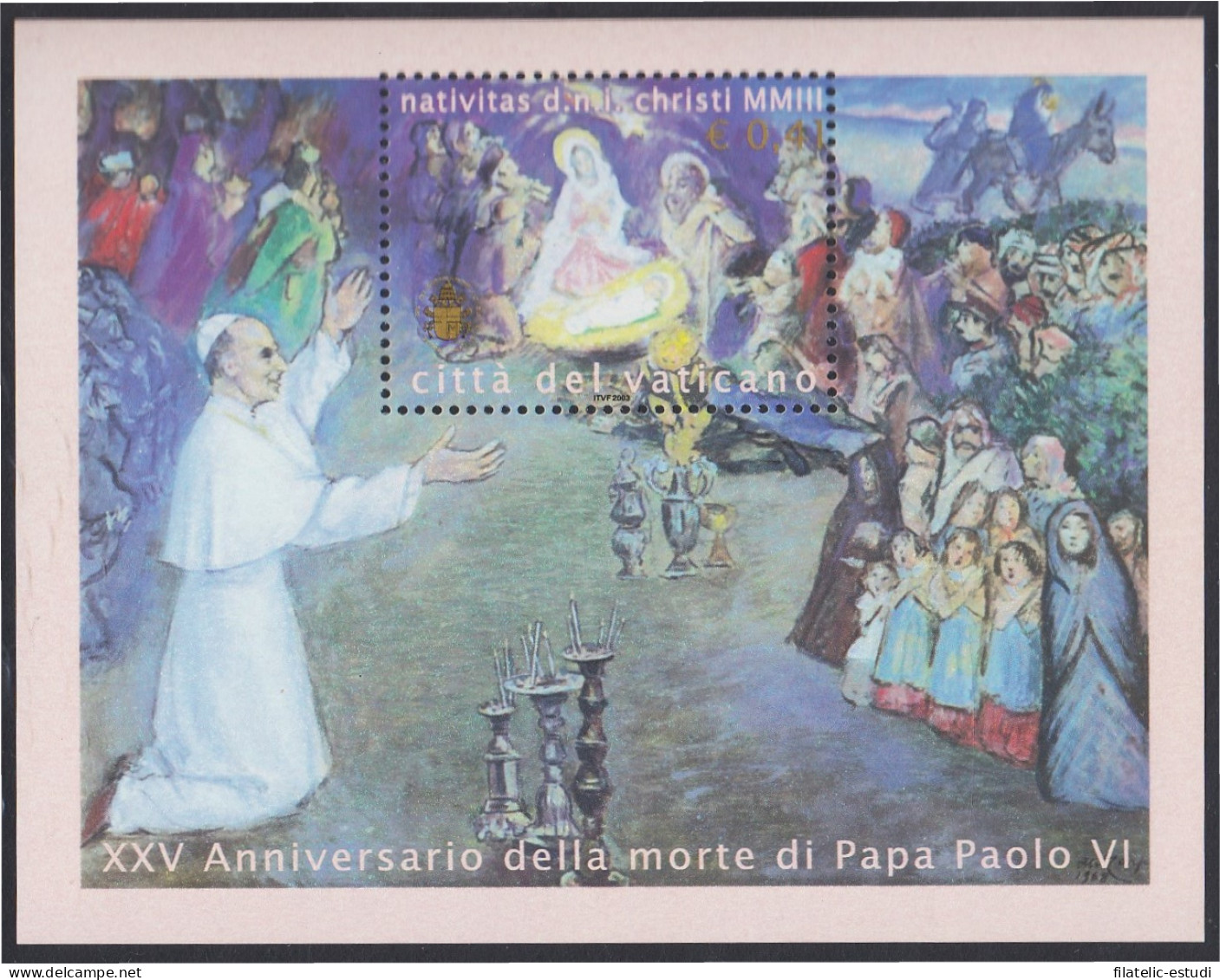 Vaticano HB 26 2003 25º Aniversario De La Muerte Del Papa Paolo VI MNH - Other & Unclassified