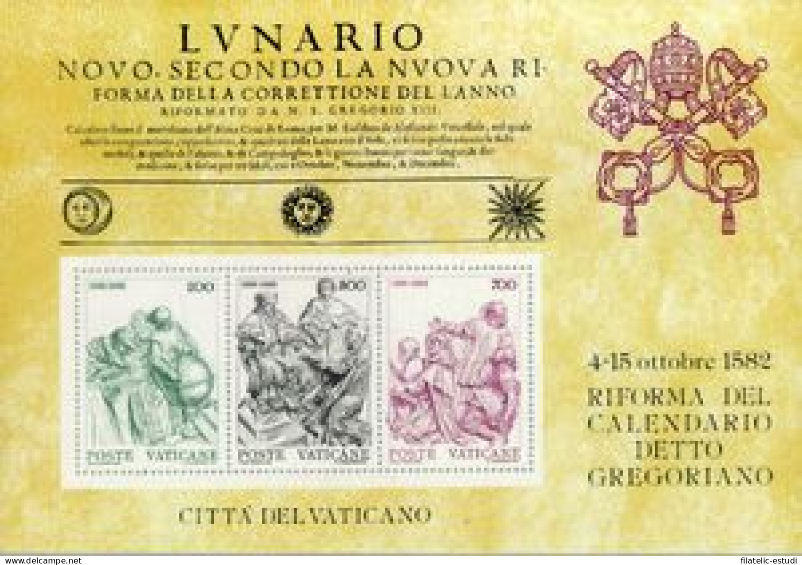 Vaticano HB  4 1982 4º Cent. De La Reforma Del Calendario Gregoriano Lujo - Otros & Sin Clasificación