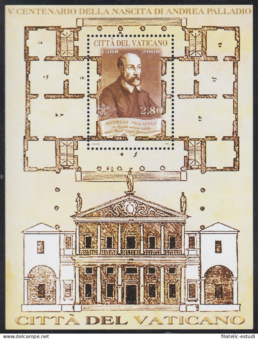 Vaticano HB 33 2008 V Centenario Del Nacimiento De Andrea Palladio MNH - Sonstige & Ohne Zuordnung