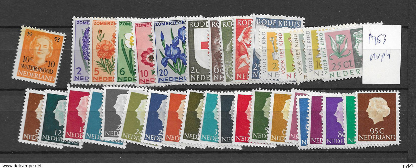 1953 MNH  Netherlands,complete According To NVPH, Postfris** - Années Complètes