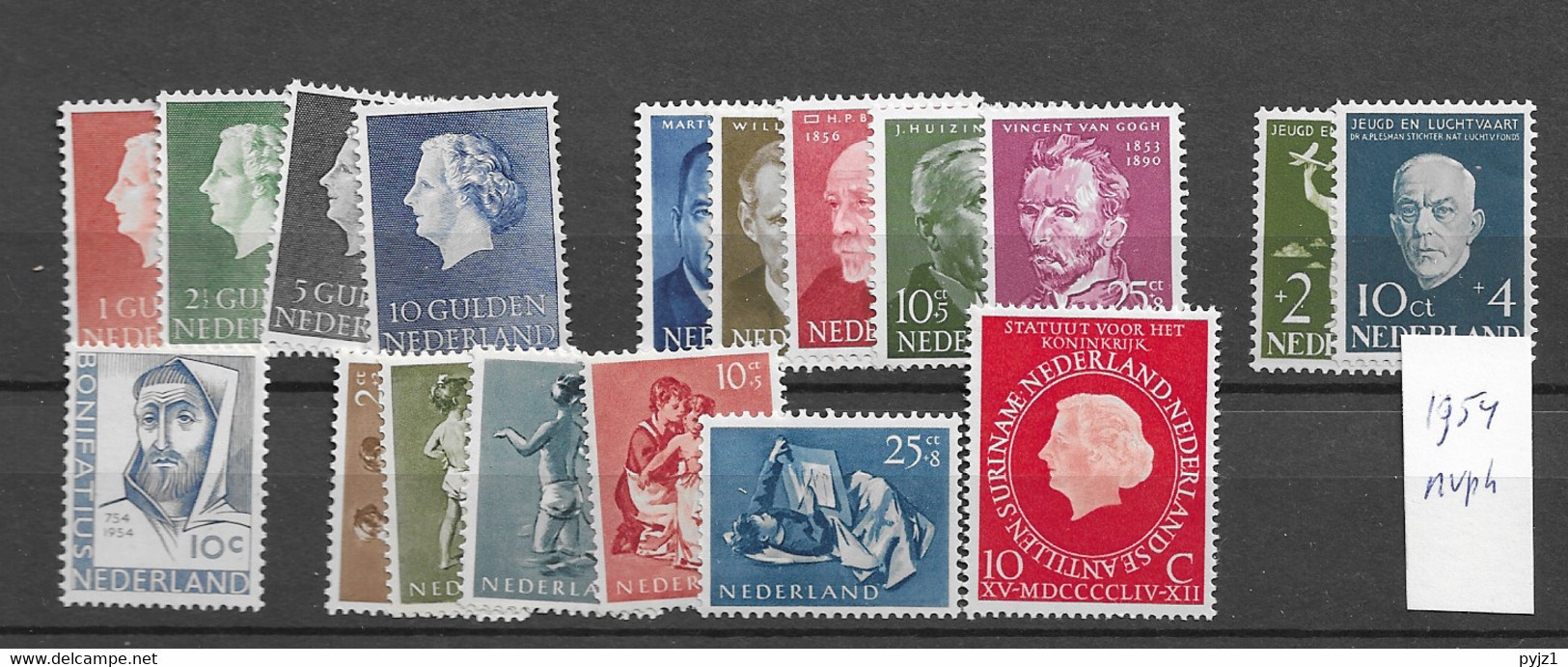 1954 MNH  Netherlands,complete According To NVPH, Postfris** - Volledig Jaar