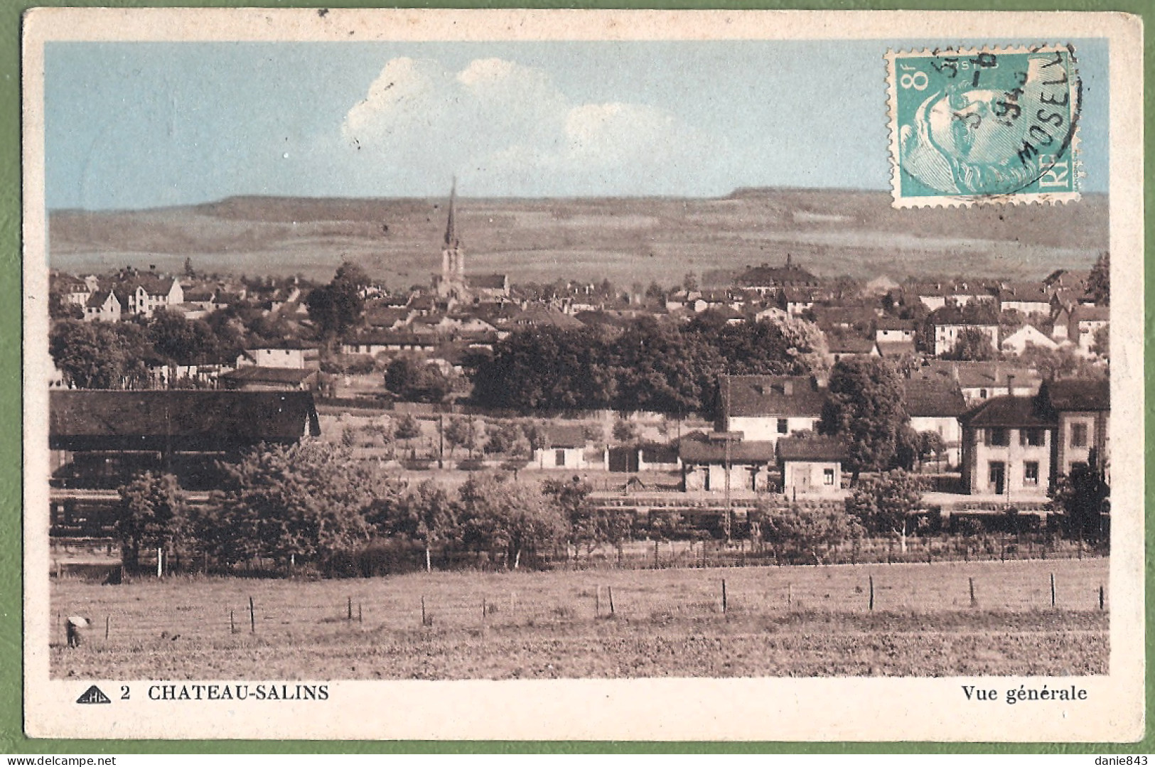 CPA  - MOSELLE - CHATEAU-SALINS - VUE GÉNÉRALE VERS LA GARE - - Chateau Salins