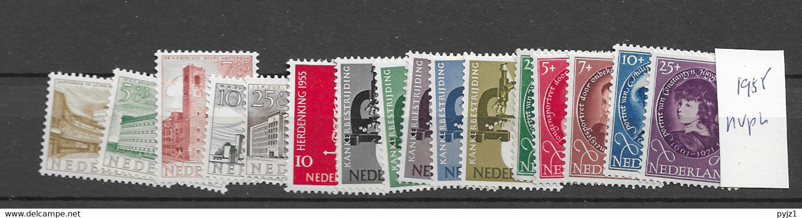 1955 MNH  Netherlands,complete According To NVPH, Postfris** - Années Complètes